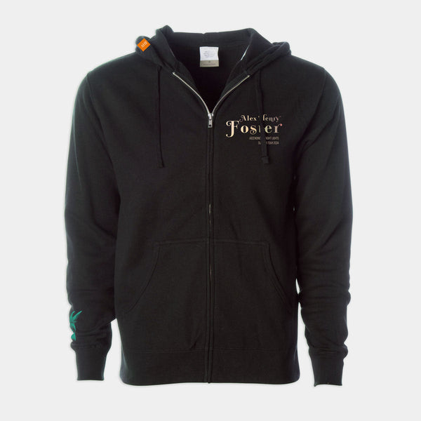 "Ascending In Bright Lights" Zipped Fleece Hoodie