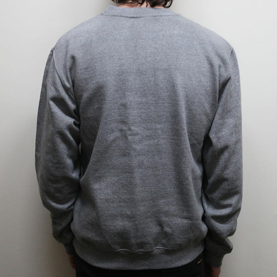 "Falling Into The Sun’s High View" Pullover Sweatshirt - Heather Grey
