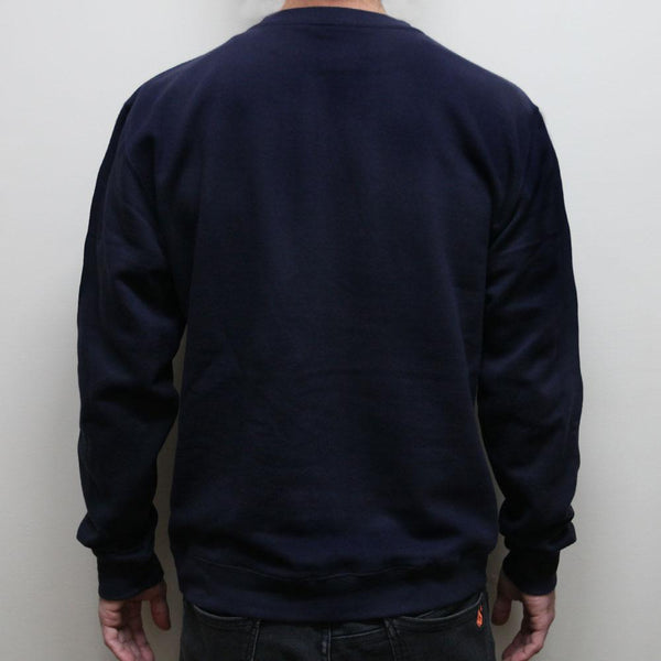 "Falling Into The Sun’s High View" Pullover Sweatshirt - Navy